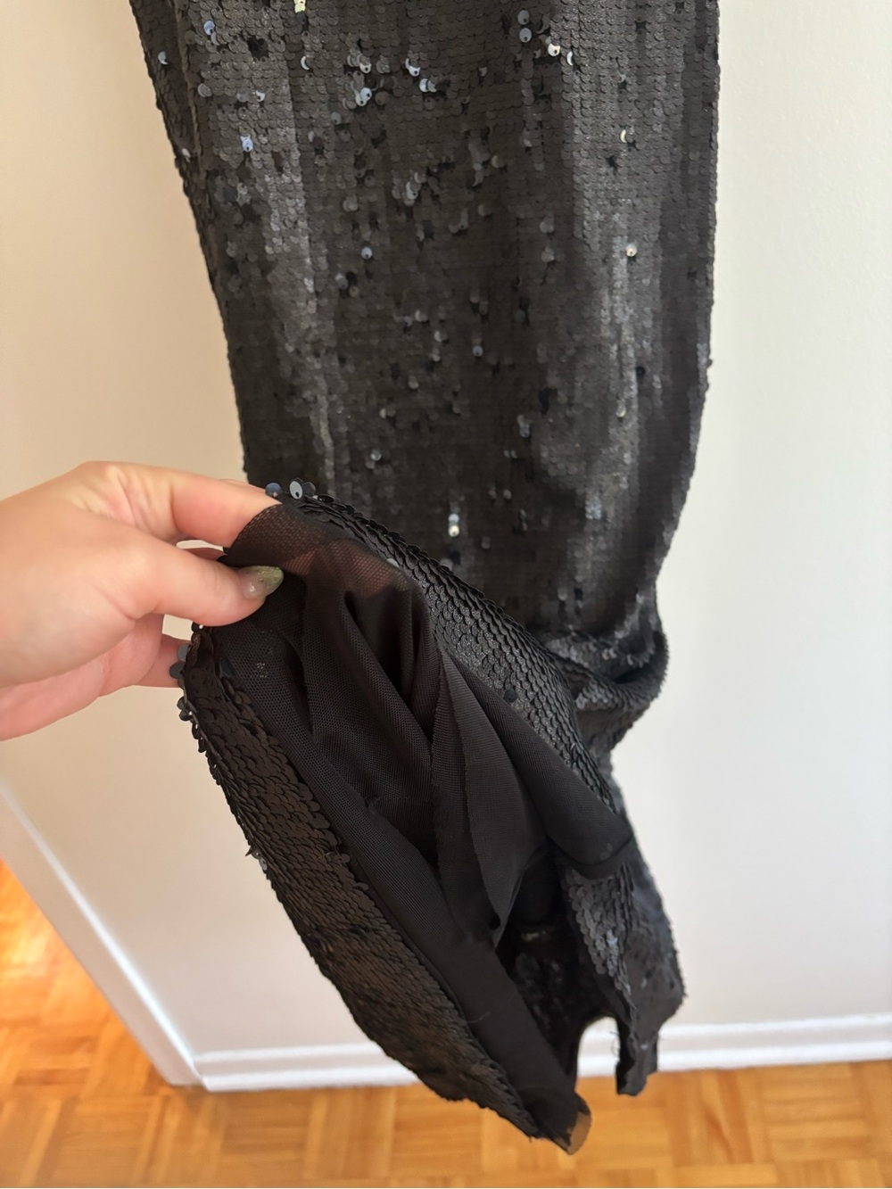 Timeless Black Sequin Maxi Dress - Picture 8 of 8